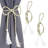 Amirrah Traditional Tassel Polyester Rope Curtain Panel Tiebacks - Gold-521816902-326369992