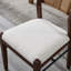 Chaises de salle à manger en bois massif Farmhouse avec dossier en corde tressée, chaises rembourrées pour le salon de la salle à manger-788955794-788955797
