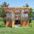 Backyard Discovery Poppy 11' x 7' Cedar Wood and Polycarbonate Walk-In Outdoor Greenhouse Kit with PowerPort