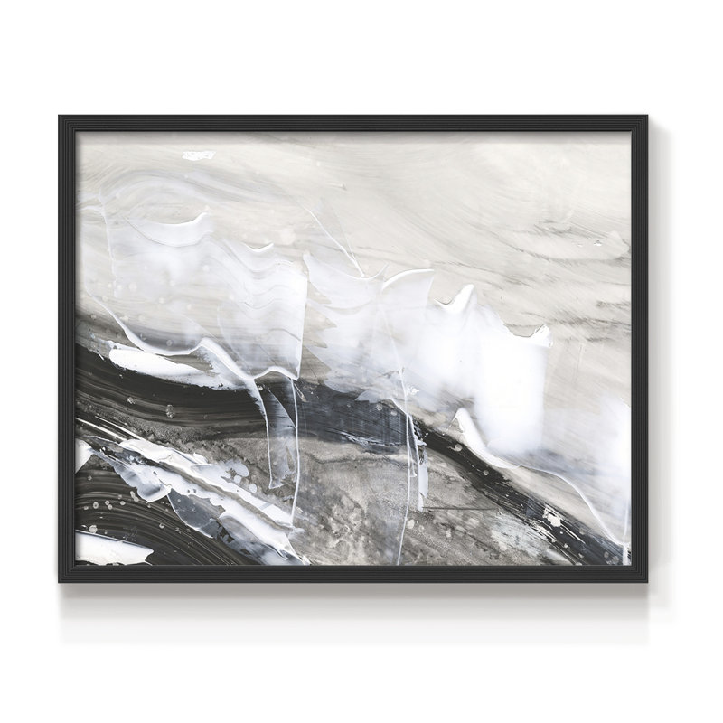Blizzard Conditions III -Framed Print - Restickable, 8" H x 10" W, Black