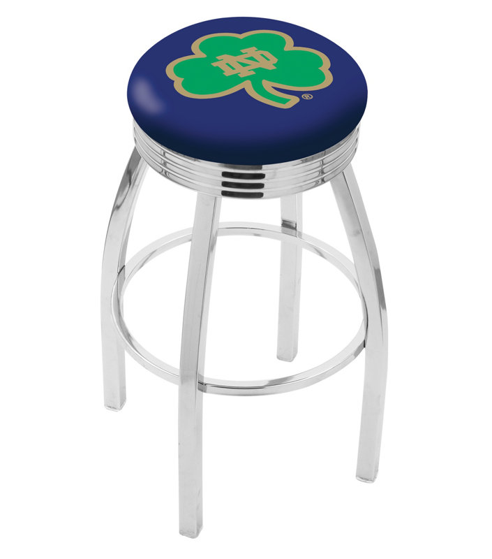 Tabouret de bar pivotant de 25 po NCAA, Notre Dame - "Taie décorativerock"