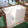 Santa Fe 52.75'' x 26.4'' Walk-in Fiberglass Bathtub with Faucet