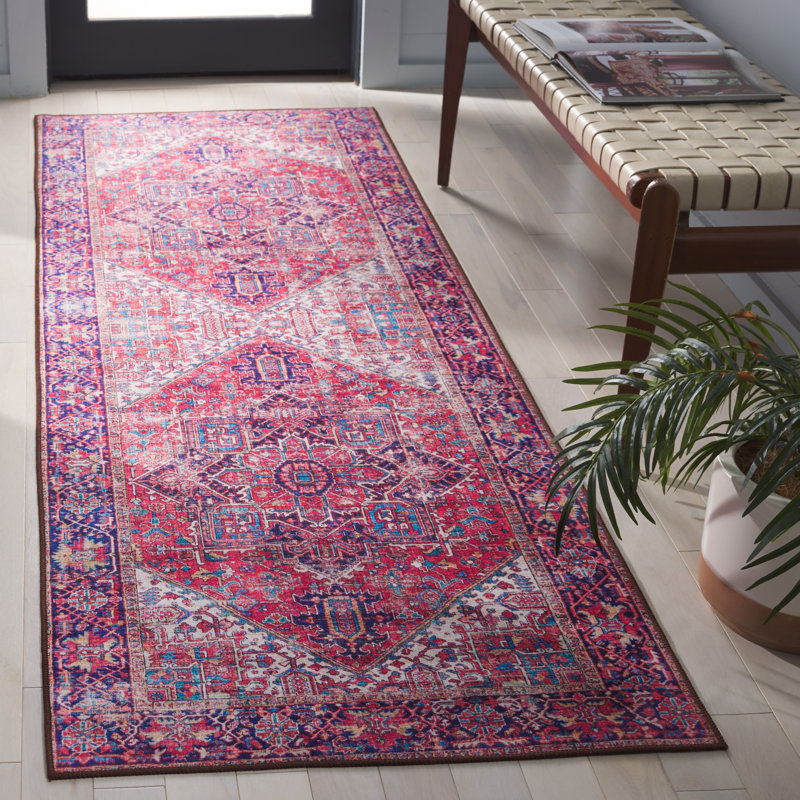 Dewalt Performance Machine Washable Oriental Rug, Runner 2'6" x 8'
