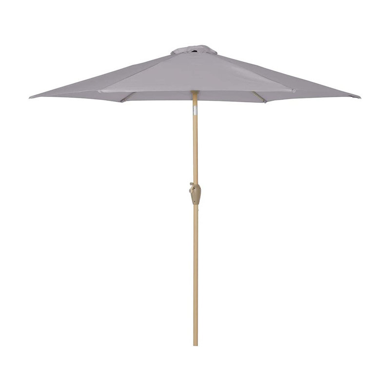 Avianna 270cm Market Parasol, Gold, Light Grey