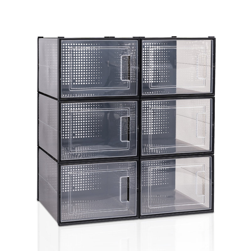 6 Pair Stackable Shoe Storage Box