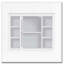 Armoire de salle de bain murale 35 "x 27,5" avec miroir, armoire, 6 tablettes ouvertes-1002522166