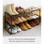 Yamazaki Home Adjustable Shoe Rack, Spacesaving Storage Solution, Steel, Expandable, Stackable-936617882