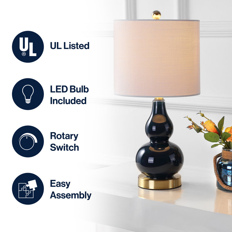 Galliano Table Lamp, Navy