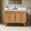 Taylor 48 in. Single Natural Teak Bathroom Vanity with Engineered Stone Top
