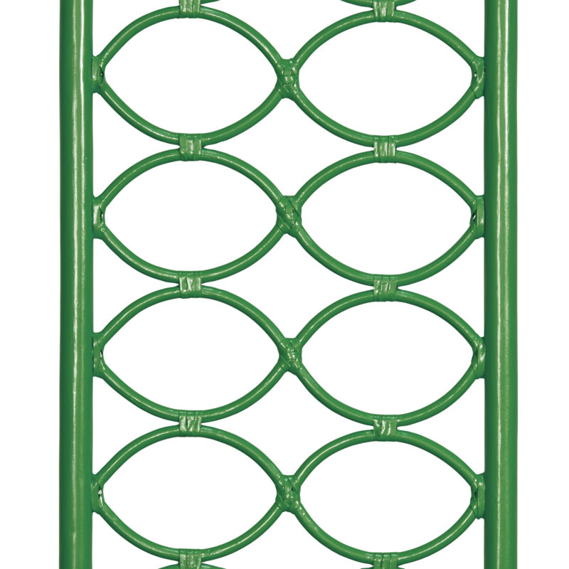 Infinity Wicker/Rattan Open-Frame Headboard, Bright Green, Twin