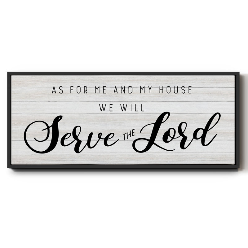 Serve the Lord - Toile encadrée, H 20 po x l 50 po