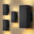 4-Pack LED Dusk to Dawn Wall Light, IP65 Waterproof Outdoor Wall Sconce, Modern Wall Lantern for Patio, Doorway, Garage