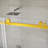 56-60 "W X 60" H Frameless Sliding Shower Door In Brushed Gold Finish-116985575