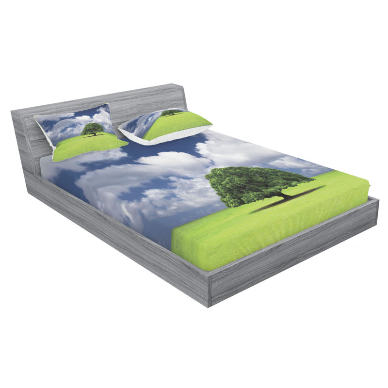 Nature Microfiber Sheet Set, Full Sheet Set with Fitted Sheet