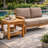 Galvan Square Teak Solid Wood Outdoor Side Table , 19.5 " W 19.5 " D