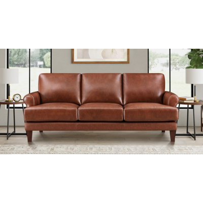 Maybell Top Grain Leather Sofa Couch