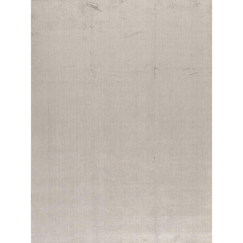 Tapis gris foncé noué à la main de haute qualité