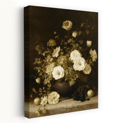 Fleurs blanches, impression classique, classique, romantique, fruit naturel