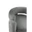 Chaise d'appoint en tissu gris pour une expérience de salon confortable avec une conception ergonomique à long terme