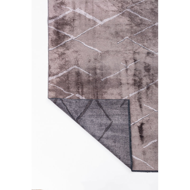 Rapture Gray Abstract Luxury Area Rug, Rectangle 7'10" x 11'2"