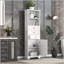 Grande armoire de rangement polyvalente avec plusieurs compartiments pour divers espaces-1525184342