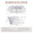 55" Acrylic Freestanding Soaking Bathtub