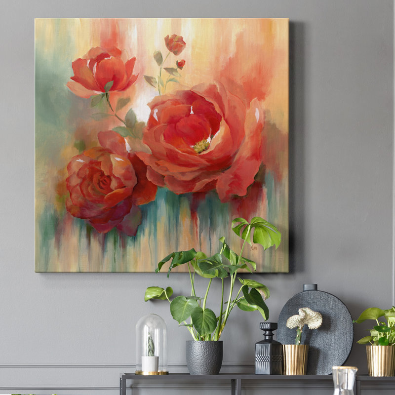 " Arbor Red III ", 24" H x 24" W x 1" D