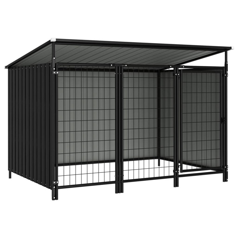 Chenil Gunni, Noir, H 45,67 po x l 52,4 po x L 76 po