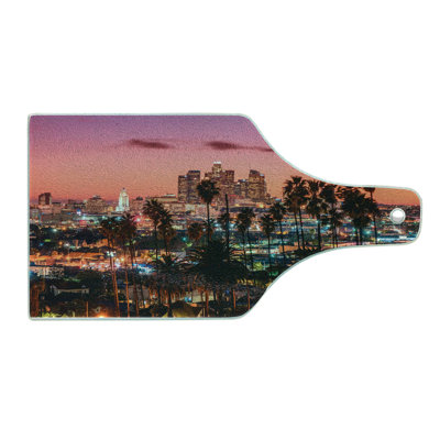 Multicolore planche à découper en verre trempé Ambesonne United States Palms de Los Angeles