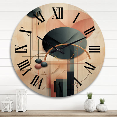 Antravian Solid Wood Wall Clock
