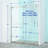 56-60"W X 75"H Semi-Frame Single Sliding Shower Door, 304 Stainless Steel In Brushed Nickel, 5/16" (8Mm) Thick SGCC Tempered Clear Glass-123210282