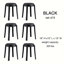 Ensemble de 6 chaises empilables en plastique-98987270