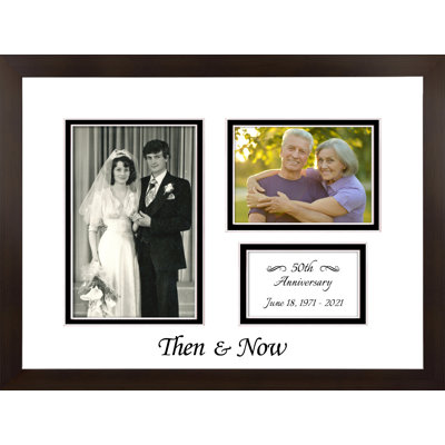 Folkeste Then and Now Anniversary Picture Frame