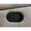 Causeuse-fauteuil coulissante avec console Taupe