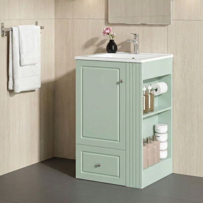 20" Bathroom Vanity with Ceramic Sink