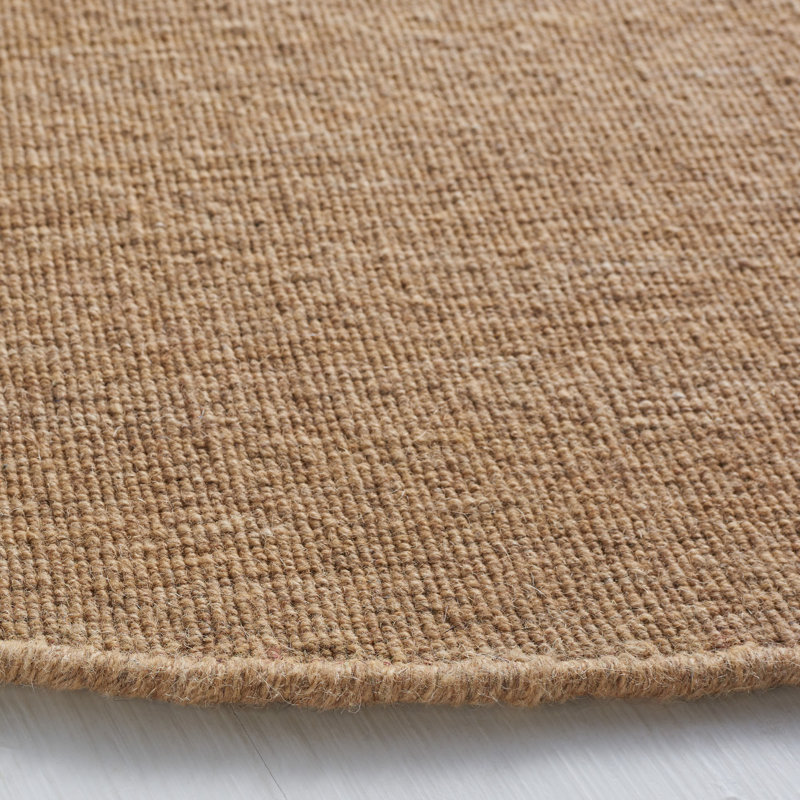 Brandal Hand Loomed Wool/Cotton Rug in Beige, Rectangle 8' x 10'