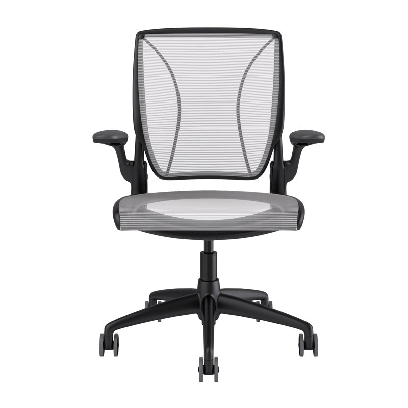 World Task Chair, White, Black, Fixed