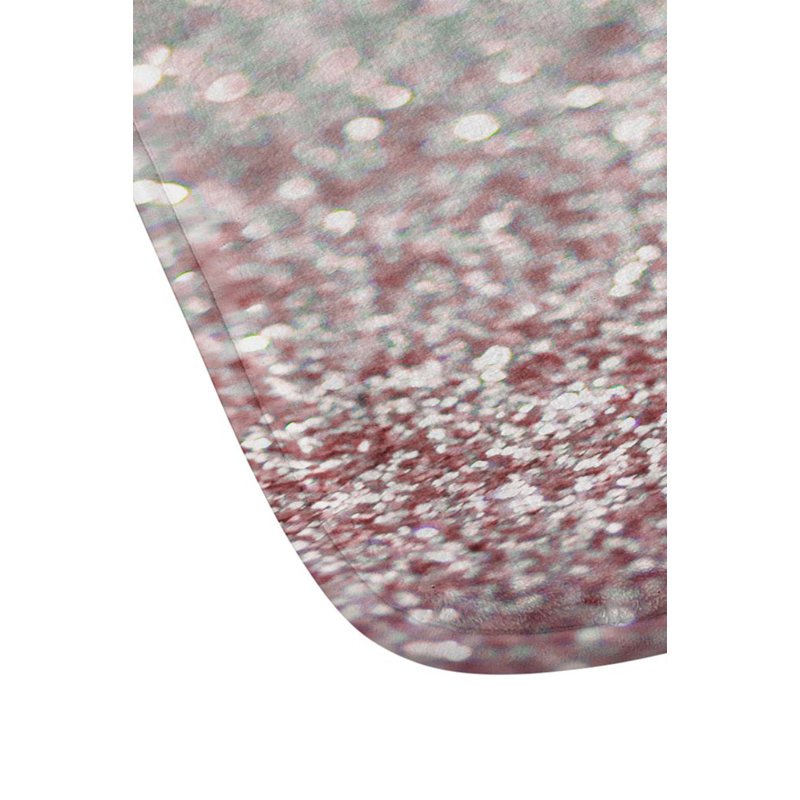 Memory Foam Non-Slip Bath Rug, Pink