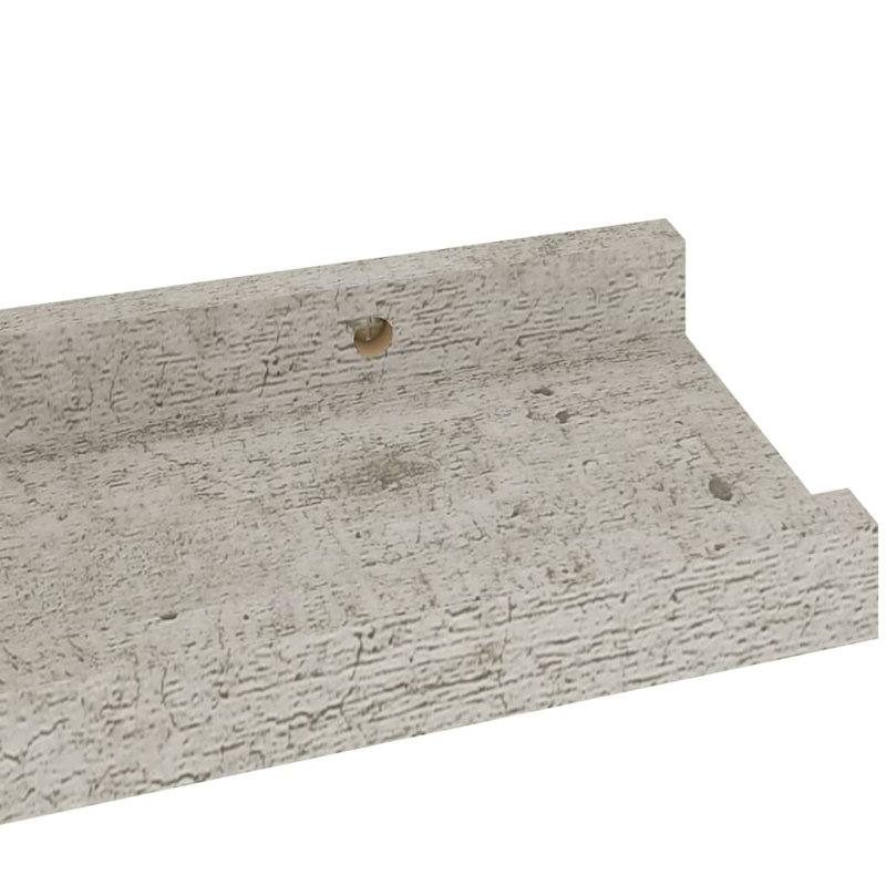 Floating Shelf, 1.2" H x 15.7" W x 3.5" D, Gray