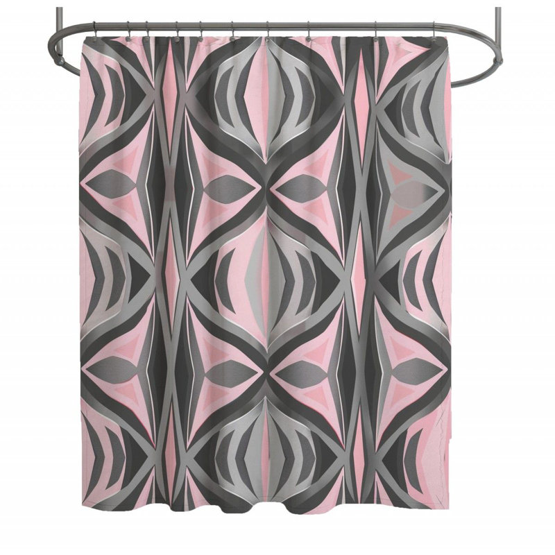 Rideau de douche Geometrics, H 83 po x l 70 po