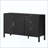 Modern Wave-Pattern Sideboard With 3 Drawers, Large Storage Buffet Cabinet With Hooks And Extra Center Leg,Suitable For Living Room,Entryway,Hallway.-932153550