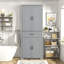 Armoire de rangement autoportante pour salle de bain avec portes et tiroir-672371602-724916671