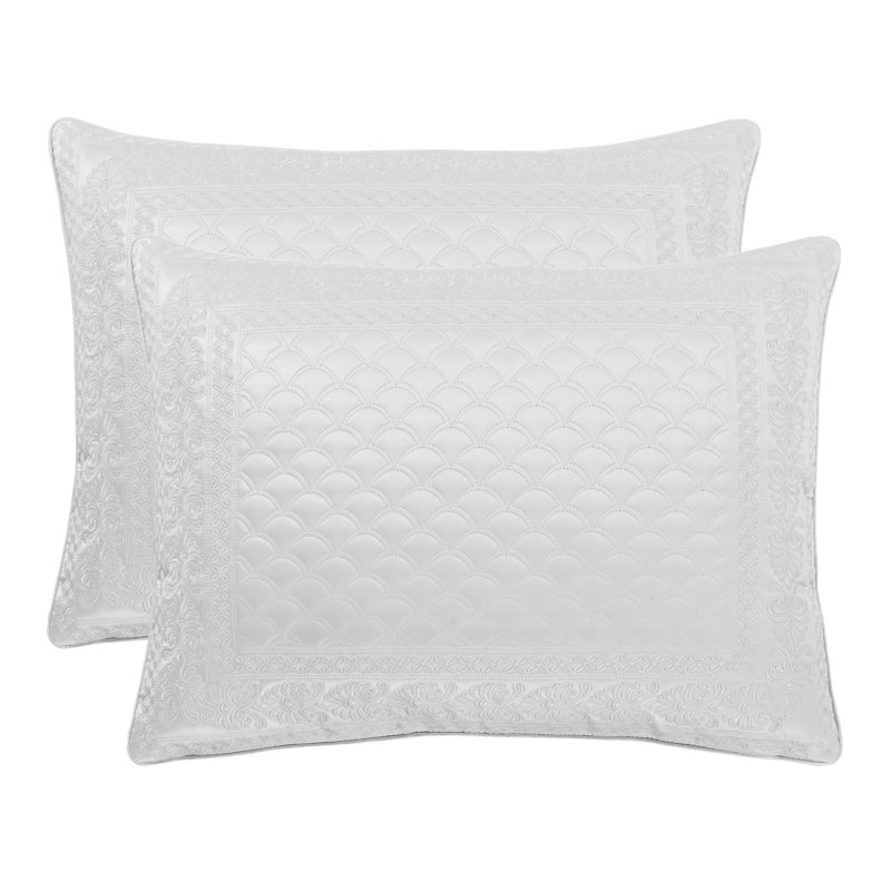 Taie décorative Lyndon, Blanc, Euro