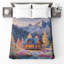 Couvre-lit matelassé Cozy Cabin In Mountains-126400529