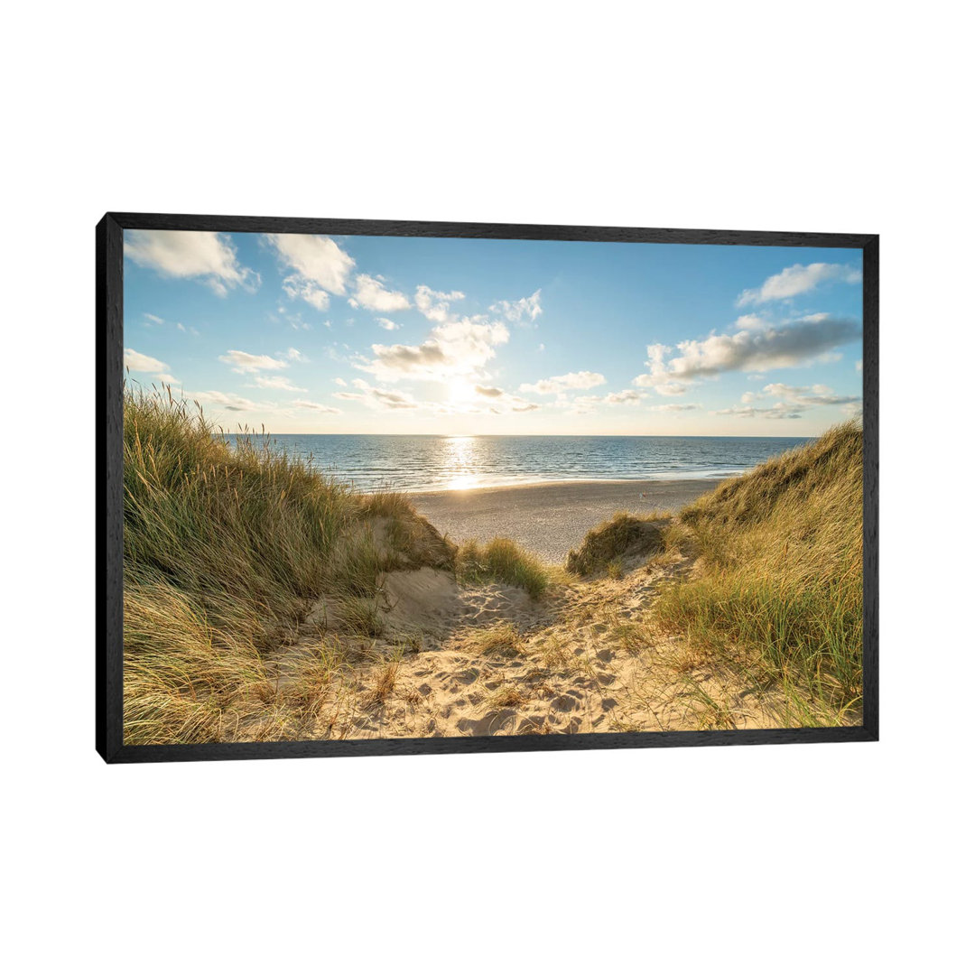Dune Landscape At The North Sea Coast On Sylt by Jan Becke - Print on Canvas