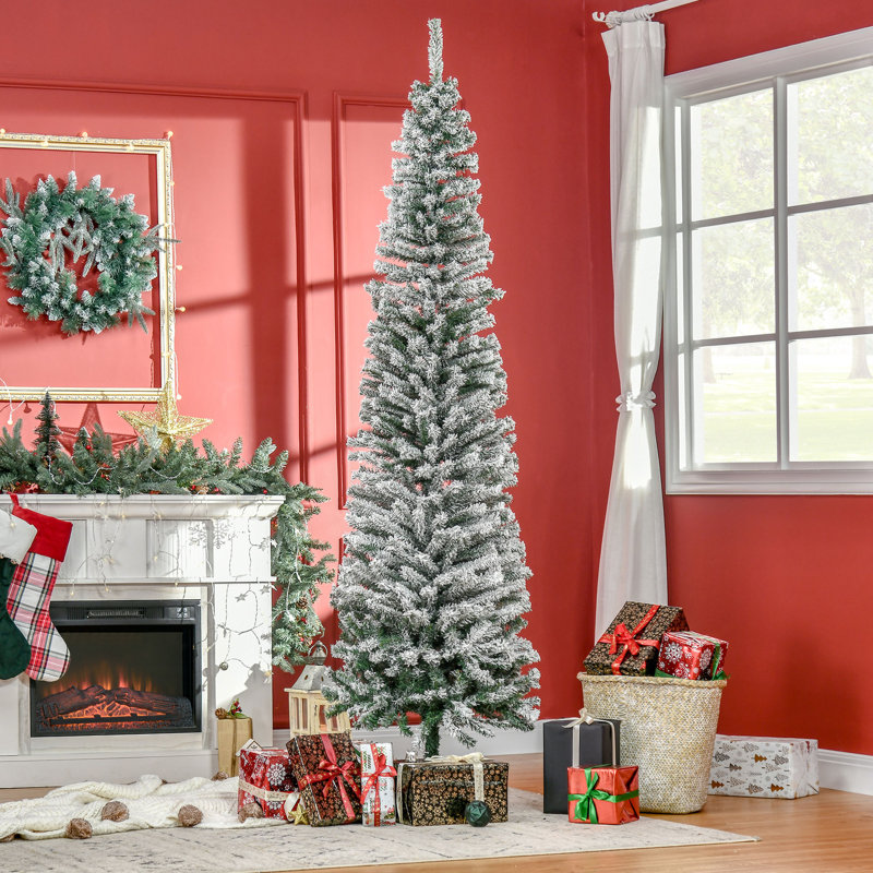 Arbre de Noël artificiel enneigé avec branches réalistes
