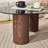 Modern Triangular Coffee Table With Three Legs, Metal Ball Feet And Bun Base Coffee Table For Living Room/Guest Room-120279457-120279455