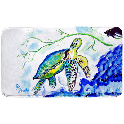 Tapis de bain Yellow Sea Turtle