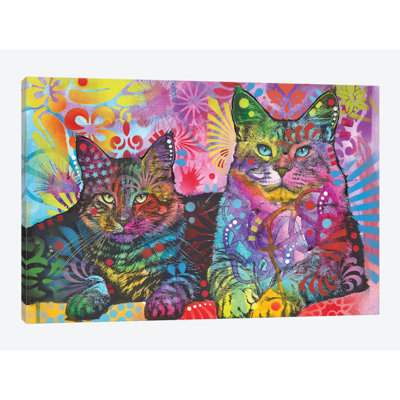 «2 Cats», impression sur toile