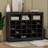 Sleek Design 24 Shoe Cubby Console, Modern Shoe Cabinet With Curved Base-115069468